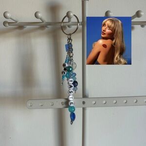 Sabrina Carpenter Inspired Beaded Keychain